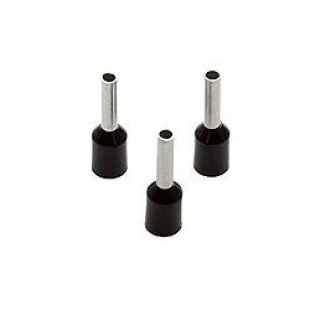 1.5mm Insulated Cord End Ferrule Black (French) Pack Of 100